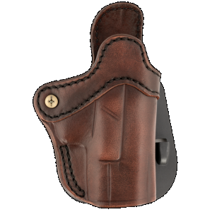 1791 Gunleather ORPDH21VTGR Paddle Holster Optic Ready OWB Size 2.1 Vintage Leather Paddle Fits S&W M&P Shield Fits Glock 17 Fits Springfield XD9 Right Hand