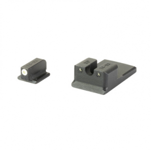 TruGlo TG231R1W Tritium Pro Black | Green Tritium White Outline Front Sight Green Tritium Rear Sight
