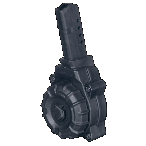 ProMag DRMA34 Standard 30rd Drum 9mm Luger Compatible w/ Glock 43 Black DuPont Zytel Polymer
