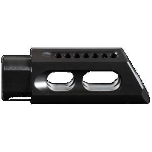 Yankee Hill 3085MBA Slant Muzzle Brake Black Steel with 5/8"-24 tpi Threads & 2.75" OAL for 30 Cal AR-Platform