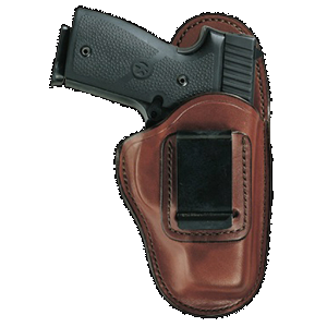 Bianchi 19221 100 Professional IWB Size 01 Tan Leather Belt Clip Fits Ruger LCR/S&W J Frame 2" Left Hand