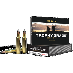 Nosler Trophy Grade Rifle Ammunition 257 Roberts +P 110 gr. AB SP 20 rd.