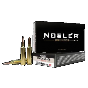 NOSLER 44166 Match Grade 6.5x284norma 140gr Custom Competition Hollow Point Boat Tail 20 Rounds