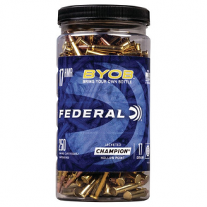 Federal Champion Training 17 HMR Jacketed Hollow Point 17 Grain 250 Rounds