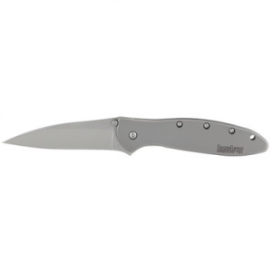 Kershaw Ken Onion Leek Folding Knife 3" Drop Point Blade Silver
