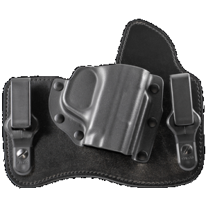 Galco KT826B KingTuk Deluxe IWB Black Kydex/Leather UniClip Fits S&W M&P Shield Right Hand