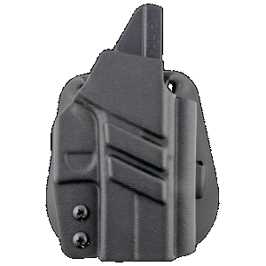 1791 Gunleather TACPDHOWBG43XMOSBLKR Tactical Kydex OWB Black Kydex Paddle Compatible w/Glock 43/43X/43X MOS Right Hand