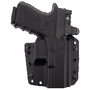 Galco CVS868RB Corvus IWB/OWB Black Kydex Belt Loop Compatible w/Glock 17 Gen3-5/19 Gen3-5/23 Gen3-5 Belt Up to 1.75" Wide Right Hand