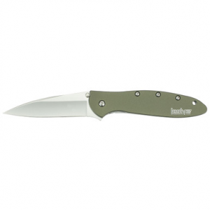 Kershaw Leek Folding Knife 3" Drop Point Blade Olive