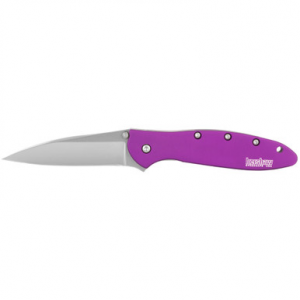 Kershaw Leek Folding Knife 3" Drop Point Blade Purple