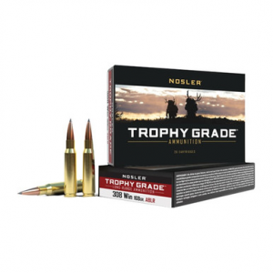 NOSLER Trophy Grade Long Range Rifle Ammunition 308 Win. 168 Gr. Ablr Sp 20 Rd.