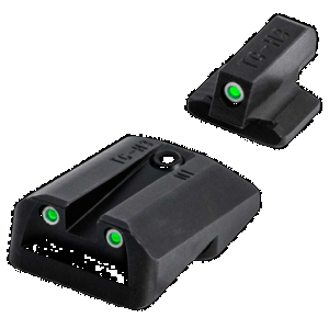 TruGlo TG231N1 Tritium Black | Green Tritium Front Sight Green Tritium Rear Sight