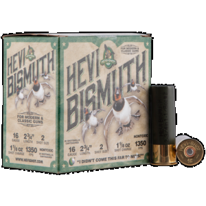 HEVI-SHOT Hs16702 Hevi-bismuth 16gauge 2.75" 1 1/8oz Bismuth 2shot 25 Rounds