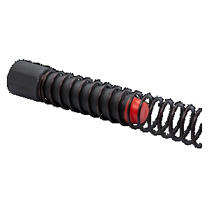 Angstadt Arms AA45BUFKIT Buffer Kit with Black Finish & weighs 8oz for 9mm Luger & 45 ACP AR-15 Includes Carbine Buffer Spring