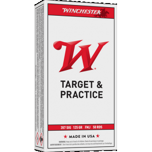 WINCHESTER Usa Pistol Ammo 357 Sig 125 Gr. Fmj 50 Rd.