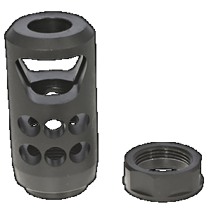 Ruger 90641 American Ranch Muzzle Brake fits American Ranch .450 Bushmaster/ Marlin Lever-Action .45-70 Govt, Alloy Steel w/Matte Black Finish, 11/16"x24 Threads, 2.20" OAL x 1" Diameter
