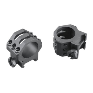 Weaver Mounts 99693 Six-Hole Picatinny Rings Matte Black 30mm Medium
