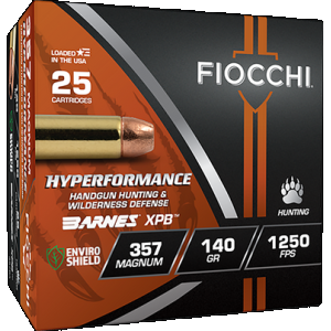 FIOCCHI 357ba Hyperformance 357mag 140gr Xpb 25 Rounds 762344713410 169810