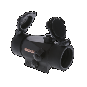 TruGlo TG-TG8230B Triton Black Anodized 1x 30mm 5 MOA Illuminated Tri-Color Dot Reticle Clamshell Packaging