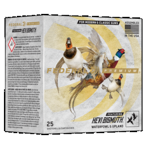 Federal PHBX1444 Premium HEVI-Bismuth 12Gauge 2.75" 1 1/4oz 4Shot 25 Rounds