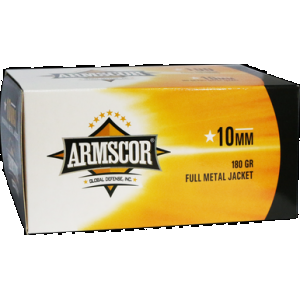 ARMSCOR Range Value Pack 10mm Full Metal Jacket 180 Grain 100 Rounds