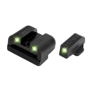 TruGlo TG231X Tritium Black | Green Tritium Front Sight Green Tritium Rear Sight