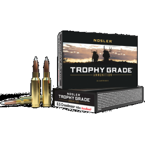 Nosler Trophy Grade Rifle Ammunition 6.5 Creedmoor 140 gr. AB SP 20 rd.