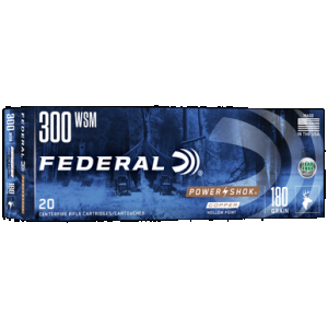 Federal Power-Shok 300 WSM Soft Point 180 Grain 20 Rounds