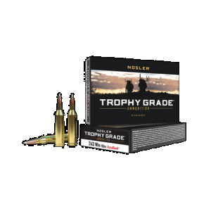 NOSLER Trophy Grade Rifle Ammunition 243 Win. 90 Gr. Ab Sp 20 Rd.