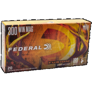 Federal Fusion 300 Winchester Magnum Soft Point 180 Grain 20 Rounds