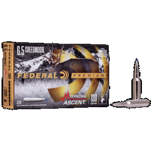 Federal Premium Terminal Ascent 6.5 Creedmoor Bonded Bullet 130 Grain 20 Rounds