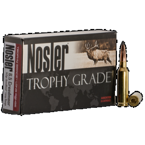 Nosler Trophy Grade Long Range Rifle Ammunition 6.5 Creedmoor 142 gr. ABLR SP 20 rd.