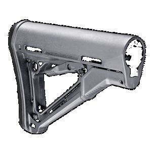 Magpul MAG310-GRY CTR Carbine Stock Stealth Gray Synthetic for AR-15, M16, M4 with Mil-Spec Tube (Tube Not Included)