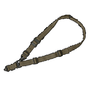Magpul MAG515-RGR MS3 Single QD Sling GEN2 made of Nylon Webbing with Ranger Green Finish, Adjustable One-Two Point Design & QD Swivel for Rifles