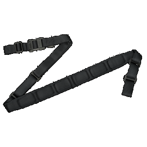 Magpul MAG545-BLK MS1 Sling 1.25"-1.88" W x 48"- 60" L Padded Two-Point Black Nylon Webbing for Rifle