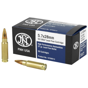 Fn FN High Performance 5.7x28mm Lead Free Hollow Point 27 Grain 50 Rounds - $47.50 at Shooting Surplus