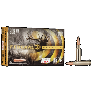 Federal Premium Barnes TSX 308 Winchester 165 Grain 20 Rounds