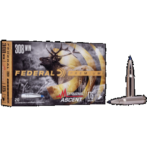 Federal Premium Terminal Ascent 308 Winchester Bonded Bullet 175 Grain 20 Rounds