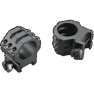 Weaver Mounts 48350 Six-Hole Skeleton Rings Matte Black 1" High