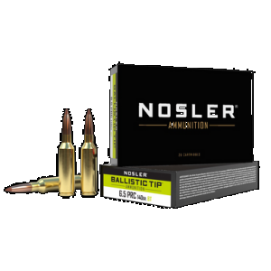 NOSLER Ballistic Tip Rifle Ammunition 6.5 Prc 140 Gr. Bt Sp 20 Rd.