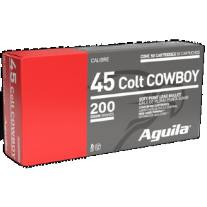 AGUILA Ammunition 1e454319 45 Colt Soft Point 200 Grain 50 Rounds
