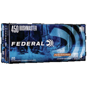 Federal Power-Shok 450 Bushmaster Soft Point 300 Grain 20 Rounds