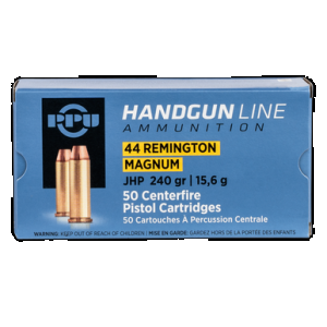 PRVI Partisan Pph44mh 44 Remington Magnum Jacketed Hollow Point 240 Grain 50 Rounds
