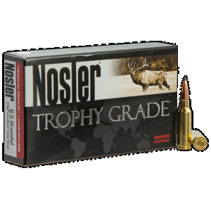 NOSLER Trophy Grade Long Range Rifle Ammunition 6.5 Grendel 129 Gr. Ablr Sp 20 Rd.