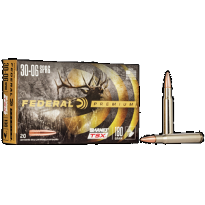 Federal Premium Rifle Ammo 30-06 Sprg. 180 gr. Barnes TSX 20 rd.