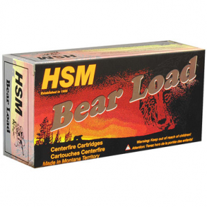 HSM Bear Load Ammunition 460 S&w Wide Flat Nose 325 Gr. 20 Rd.