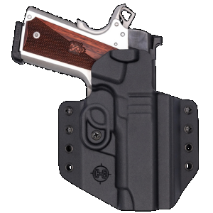 C&G Holsters 1856100 Covert OWB Black Kydex Belt Loop Fits 1911 4.25"/ Wilson Combat EDC X9 Right Hand