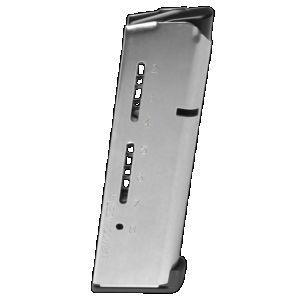 Wilson Combat 500CHD ETM 8rd Magazine 45 ACP+P Stainless Steel Silver