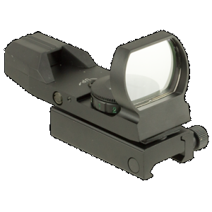 TruGlo TG-8370B Open Dot Sight Black Anodized 1x 34mm 5 MOA Dual (Red/Green) Illuminated Dot Reticle