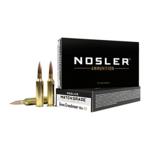 NOSLER Match Grade Rifle Ammunition 6mm Creedmoor 115 Gr. Rdf Hpbt 20 Rd.